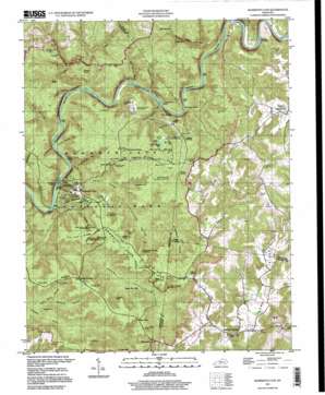 Mammoth Cave USGS topographic map 37086b1
