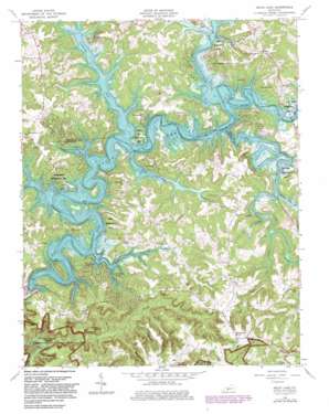 Nolin Lake USGS topographic map 37086c2