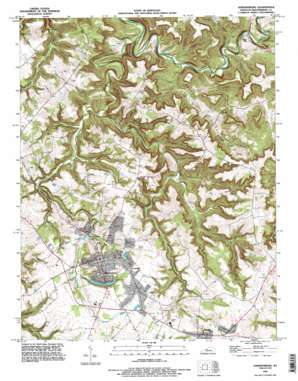 Hardinsburg USGS topographic map 37086g4
