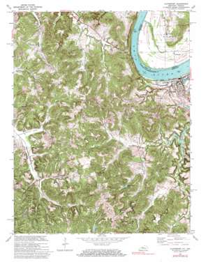 Cloverport USGS topographic map 37086g6