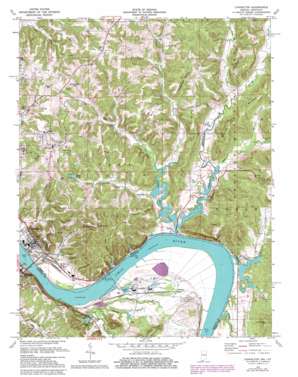 Cannelton USGS topographic map 37086h6