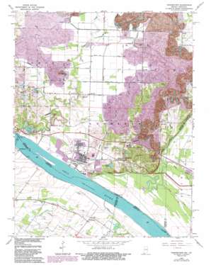 Yankeetown USGS topographic map 37087h3