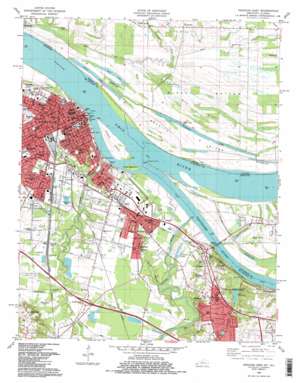 Paducah East USGS topographic map 37088a5