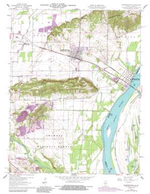 Shawneetown USGS topographic map 37088f2