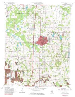 Johnston City USGS topographic map 37088g8
