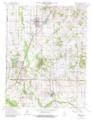 Norris City USGS topographic map 37088h3