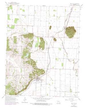 Bell City topo map