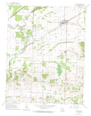 Advance USGS topographic map 37089a8