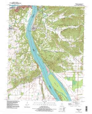 Thebes USGS topographic map 37089b4