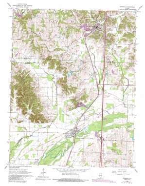 Dongola USGS topographic map 37089c2