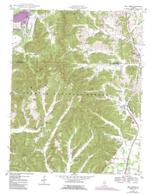 Mill Creek USGS topographic map 37089c3