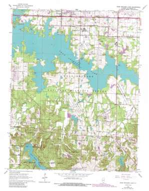 Crab Orchard Lake USGS topographic map 37089f1