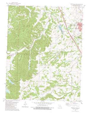 Perryville West topo map