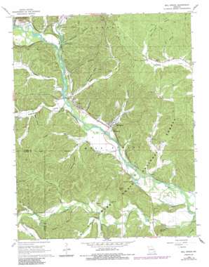 Mill Spring topo map