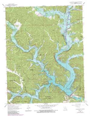 Clearwater Dam topo map