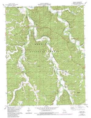 Huzzah USGS topographic map 37091h2