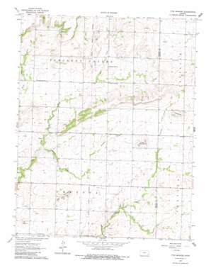 Five Mounds topo map