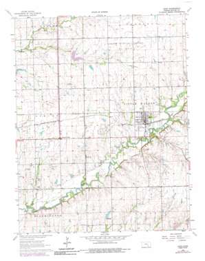 Leon USGS topographic map 37096f7
