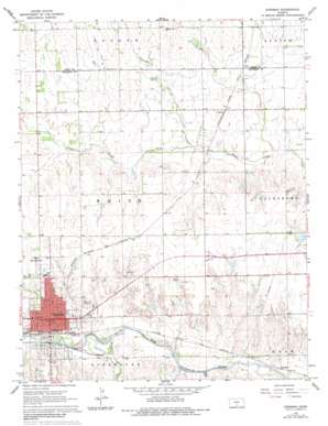 Kingman USGS topographic map 37098f1