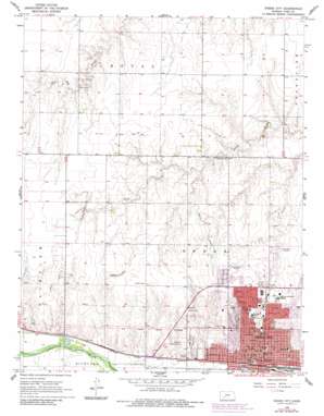 Dodge City USGS topographic map 37100g1