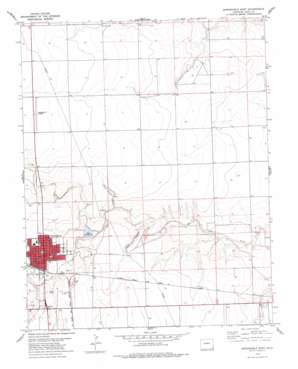 Springfield East topo map
