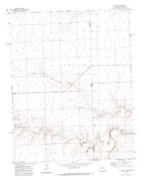Two Buttes Reservoir USGS topographic map 37102e1