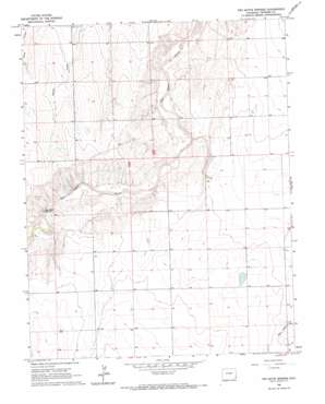 Two Butte Springs topo map