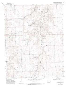 Hand Springs topo map