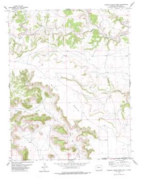 Furnish Canyon West topo map