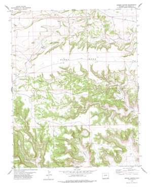 Dennis Canyon USGS topographic map 37103a3
