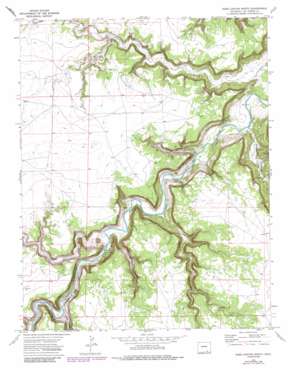 Doss Canyon North USGS topographic map 37103d7