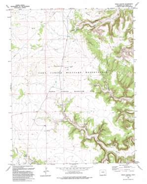 Stage Canyon topo map