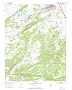 Walsenburg South USGS topographic map 37104e7