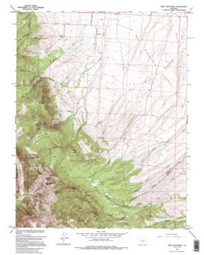 Beck Mountain USGS topographic map 37105h4