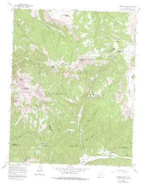 Hermosa Peak USGS topographic map 37107f8