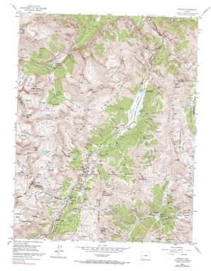 Handies Peak USGS topographic map 37107h6