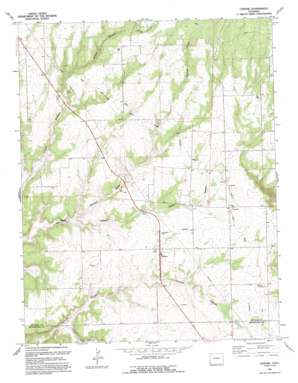 Cahone topo map