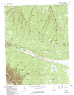 The Glade topo map