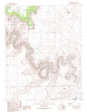 The Goosenecks topo map
