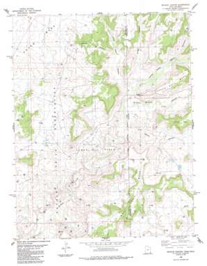 Wickiup Canyon USGS topographic map 37109c1