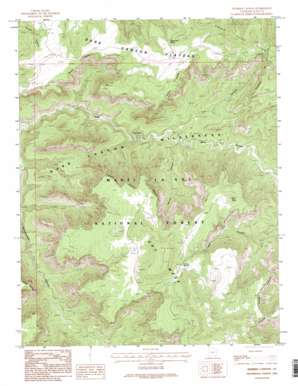 Warren Canyon topo map
