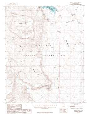Monitor Butte USGS topographic map 37110b4