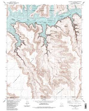 Cathedral Canyon topo map