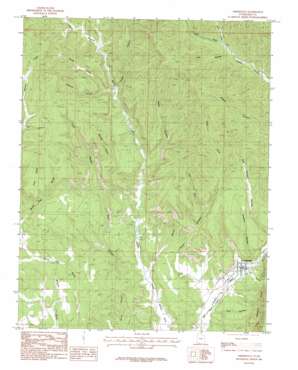 Orderville topo map