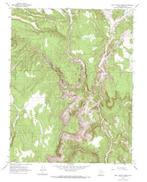 Bull Valley Gorge topo map