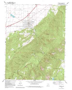 Parowan USGS topographic map 37112g7