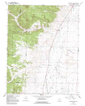 Panguitch Nw topo map