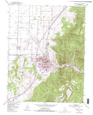 Cedar City topo map