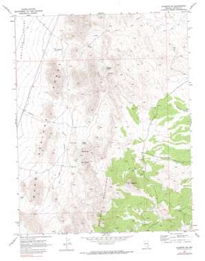 Caliente NW USGS topographic map 37114f6