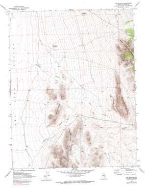 The Bluffs topo map